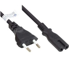 Good Connections Alcasa Alcasa P0370-S007 maitinimo kabelis Juodas 0,75 m C tipo C7 maitinimo kištukas, plokštė