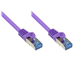 Alcasa Cat6a 1.5m kabelis sieciowy Violetinis 1,5 m S/FTP (S-STP)