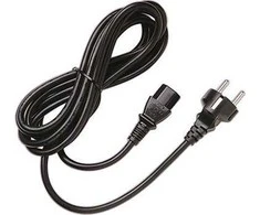 Alcasa Juniper C13 - CEE 7/7 maitinimo kištukas, juodas, 2,5 m, E+F tipo