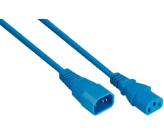 Nezatříděno Kabelis zasilający Alcasa Kabelmeister SK1430-B020 kabelis zasilające Mėlyna 2 m IEC C14 C13 panel