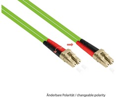 Alcasa LW-803LC5 InfiniBand / šviesolaidinis kabelis 3 m LC žalias