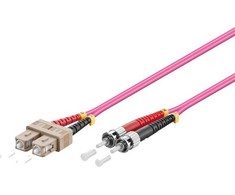 Alcasa LW-8075TC4 kabelis InfiniBand / światłowodowy 7,5 m SC ST Violetinis