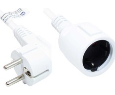 Good Connections Alcasa P0102-W030 maitinimo kabelis Baltas 3 m Maitinimo kištukas tipas E+F Maitinimo kištukas tipas F