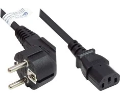 Good Connections Alcasa P0130-S050 maitinimo kabelis juodas 5m CEE7/7 IEC C13