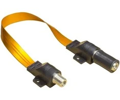 Good Connections Alcasa S-1014Q koaksialinis kabelis 0,54 m SAT F tipo juodas, auksinis, permatomas