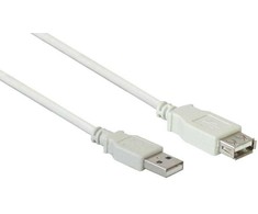 Good Connections Kabelis USB Alcasa USB-A - USB-A 1 m Baltas (2511-OF1)