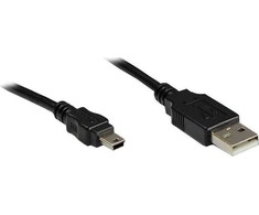 Good Connections Kabelis USB Alcasa USB-A – miniUSB 3 m Juodas (3310-AM3)