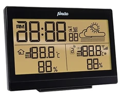 Alecto Orų stotelė with Wireless Sensor, Juodas (WS-2300)