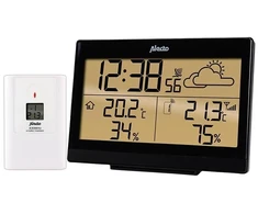 Alecto Orų stotelė with Wireless Sensor, Juodas (WS-2300)