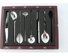 Alessi dizainerių rinkinys iš 8 kavos šaukštų MSPOONSET