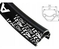 Alexrims MTB ratlankis ALEXRIMS MD21 26" x 32 hole Be Tubeless Ready H disko dangtelis juodas (NAUJAS)