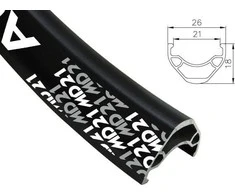 Alexrims Collapse mtb ALEXRIMS MD21 27.5 "x36otw. Betūriai paruošti H.let juoda