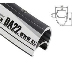 Alexrims ALEXRIMS DA22 700x32otw. Šoninis CNC juoda - ALX- DA2232S