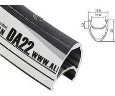 Alexrims DA22 700x28otw. pusė CNC juoda (ALX- DA2228S)