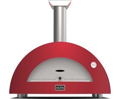 Alfa Forni Alfa Forni Moderno 3 Pizze Wood red