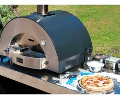 Alfa Forni Classico 2 Pizzas Hybrid Schiefer Pilkas