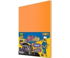 Alfa Pastello Kopijavimo popierius A4 80g 5 spalvos oranžinis 100 lapų
