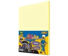 Alfa Pastello Kopijavimo popierius A4 80g 5 spalvos geltonos spalvos 100 lapų