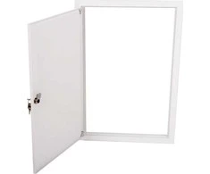 Alfako Apžiūros durys su spyna 600x400mm RAL 9003 SP 600/400