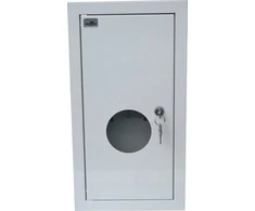 Alfako Metalinis įleidžiamas skirstomasis skydas 1 X TL 1F elektroniniam skaitikliui + 6 apsaugos, lango užraktas, RAL 9003A-RW6E