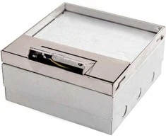 Alfako Nerūdijančio plieno grindų dėžutė, skirta užpildyti max 2x3 mod 95x199x198mm PP6M-A