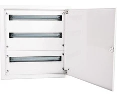 ALFAKO A-RZ50 Modulinė skirstomoji plokštė 3x24 paviršinis IP40 užraktas RAL9003 reg rėmas su durelėmis A-RZ50
