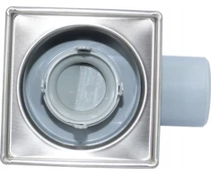Alkotest 11318 AXUS PION FI 50, 360 laipsnių kanalizacijos grotelės, KVAPAS BLOKAS, NERŪDIJANČIOS NERŪDIJAVIMO GROTOS. MAT 100X100MM, BLISTER SU pakabuku // S.KRAT-A.10X10-PIO-50/NI/MAT