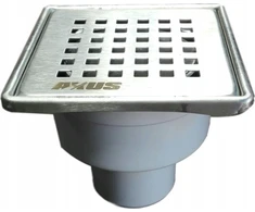 Alkotest 11318 AXUS PION FI 50, 360 laipsnių kanalizacijos grotelės, KVAPAS BLOKAS, NERŪDIJANČIOS NERŪDIJAVIMO GROTOS. MAT 100X100MM, BLISTER SU pakabuku // S.KRAT-A.10X10-PIO-50/NI/MAT