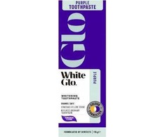 White Glo Alkotest Baltas GLO_Purple Whitening Dantų dantų pasta 115g