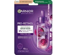 Garnier Skin Naturals Pro-Retinol Smoothing Serum Mask veido kaukė