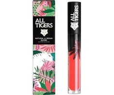 „All Tigers Natural &amp; Vegan“ natūralus spindesys. Lūpų blizgesys. 701 Dream Bigger, 8 ml.