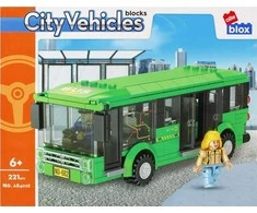 ALLEBLOX Kaladėlės KONSTR ALLEBLOX CITY 221EL 34X27X6 BUS P
