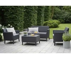 Allibert SALEMO dvigulė sofa - grafito spalvos