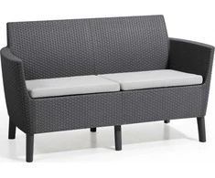 Allibert SALEMO dvigulė sofa - grafito spalvos