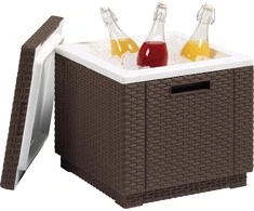 Curver Sodo stalas - daiktadėžė Ice Cube, rudas
