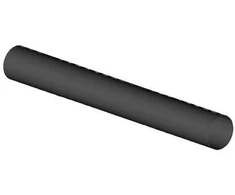 Almeva STARR antgalis be movos, juodas, DN80x0.5m