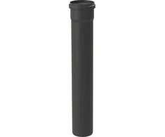 Almeva STARR vamzdis su lizdu 0,25 m DN80 UV stabilus juodas