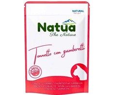 Almo Nature Natua šlapias kačių maistas tuno krevetės 70g