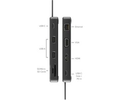 HUB USB Alogic FUSION PRO TOUR USB-C 8-IN-1