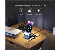 Alogic Matrix+ 3-in-1 magnetinis įkroviklis+Power Bank+AW Puk pilka