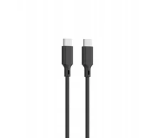 Setty USB-A + USB-C PD/QC 30W sieninis įkroviklis juodas + USB-C laidas 1m RLSK-AC-01 juodas