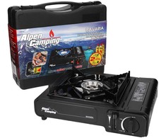 Kuchenka przenośna Turystyczna Alpen Camping Bavaria 2000 W žalia dėklas