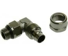 Kein Hersteller Connection 90 degrees G1/4 inch to 13/10mm – nickel juodas