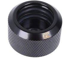 „Alphacool“ jungtis su tiesiu G1/4 colio vidiniu sriegiu ir 16 mm išoriniu skersmeniu, kieta vamzdžio jungtis – juodas