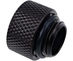 „Alphacool“ jungties adapteris, tiesus G1/4 colio lizdas į G1/4 colio kištuką, juodas