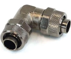 Kein Hersteller Adapteris 90 degrees 13/10mm to 13/10mm – nickel juodas