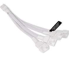 „Alphacool“ Y skirstytuvas, 4 kontaktų į 4 x 4 kontaktų PWM, 15 cm, baltas