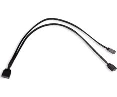 Alphacool Alphacool Y-Splitter aRGB 3 kontaktų iki 2x 3 kontaktų 30 cm - juodas