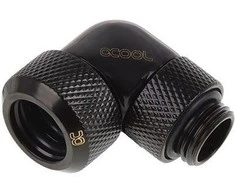 „Alphacool Eiszapfen“ 13 mm kieto vamzdžio suspaudimo jungtis, 90 laipsnių pasukama, G1/4 "juodas"