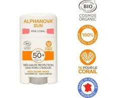 Alphanova Sun, Stift filtravimo kremas, SPF50+, rožinis koralas, 12 g